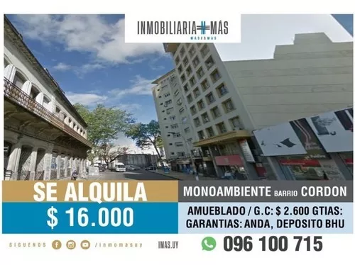 Alquiler monoambiente
Av. Gral. Rivera 1900
Cordón, Montevideo
$
16.000_5d8d0c8b00925.webp