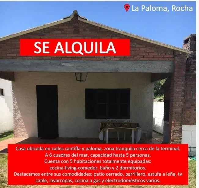 Alquiler de casa
Cantinflas Y Paloma 0
La Paloma, Rocha
U$S
45
temporada 2019 – 2020_5ee128b460e02.webp
