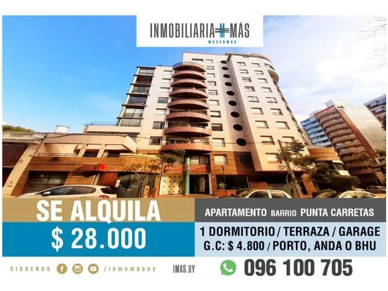 Alquiler 1 dormitorio
Prudencio Vázquez Y Ve 800
Punta Carretas, Montevideo
$
28.000_5ef233e3d0254.webp