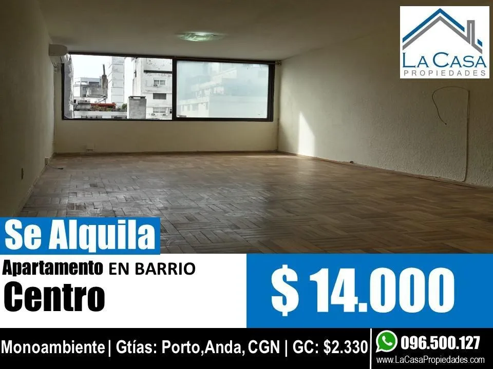 Alquiler monoambiente
Rio Negro Al 1300
Centro, Montevideo
$
14.000_5ef10c3ed1ad7.webp